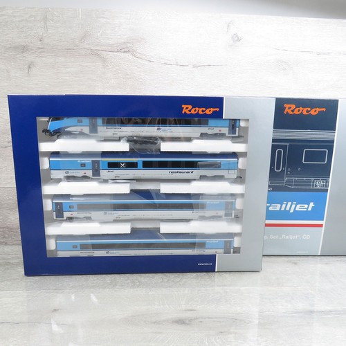 ROCO 74143 unbenutzt - H0 - CD - 4-tlg. Set railjet - OVP - #BU24252 | Condition: Gebraucht