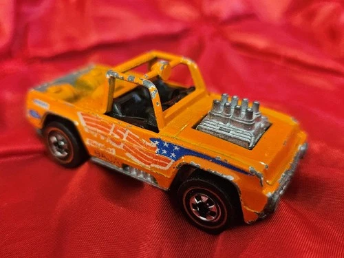 MATTEL HOT WHEELS REDLINE 1973 BAJA BRUISER ORANGE TOY TRUCK HONG KONG CAR NICE