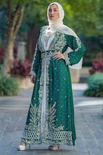 Moroccan Dubai SALE Eid Very Fancy Long Gown Ethnic Kaftans Farasha Abaya Dress