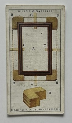 Wills Household Hints #33 Making a Picture Frame Tobacco Card CC31