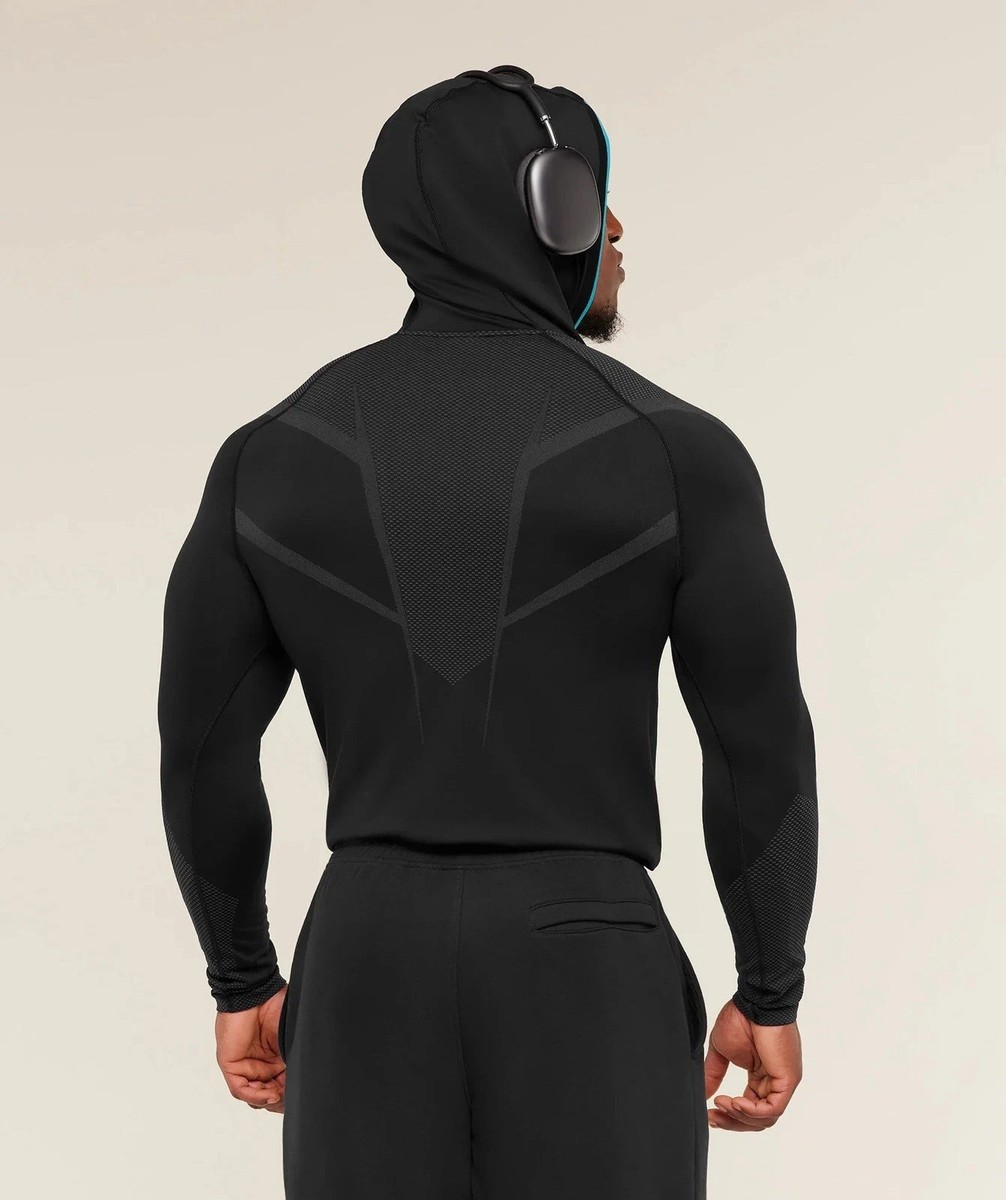 NEW Gymshark Onyx 5.0 V5 Hoodie Onyx Grey sz Small ✓SHIPS IN 1