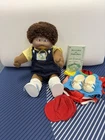 New ListingCabbage Patch Kids Doll OK Factory Pacifier Shag Hair AA Boy TLC HTF Freckles