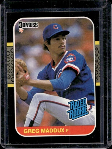 1987 Donruss Greg Maddux Rated Rookie RC Rookie #36 Cubs