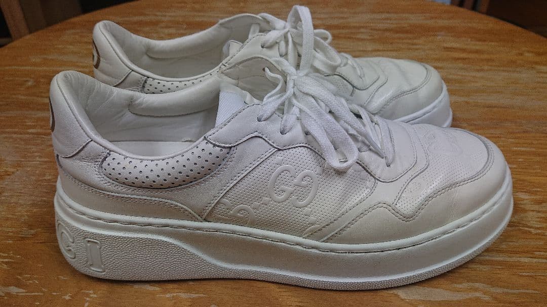 Gucci Sneakers Shoes White With GG Pattern Size 9 US About9.5 For Men thumbnail 16