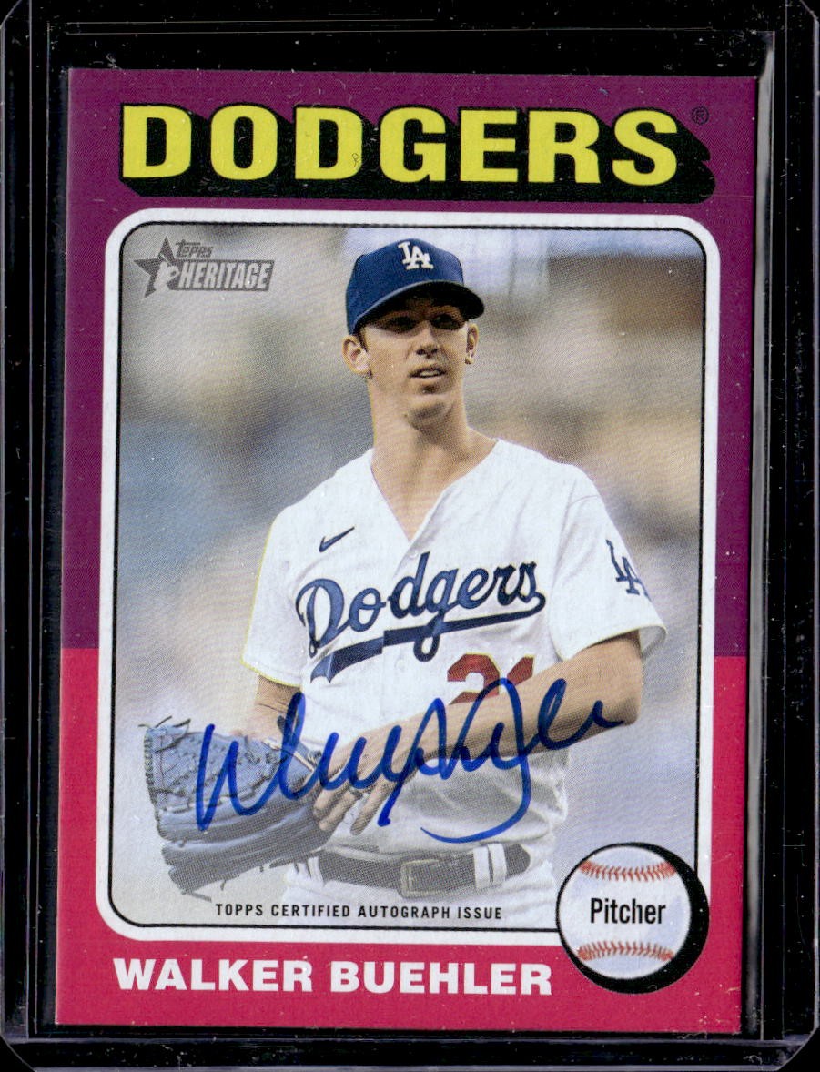 2024 Topps Heritage Real One Autographs #ROAWB Walker Buehler HN Auto - NM-MT