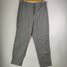Uniqlo Slim Fit Tapered Grey Straight Leg Pants Mens Size XL Casual Semi Formal