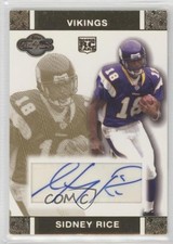 2007 Topps Co-Signers Rookie Auto Gold 18/25 Sidney Rice #RA-SR Auto 1j2