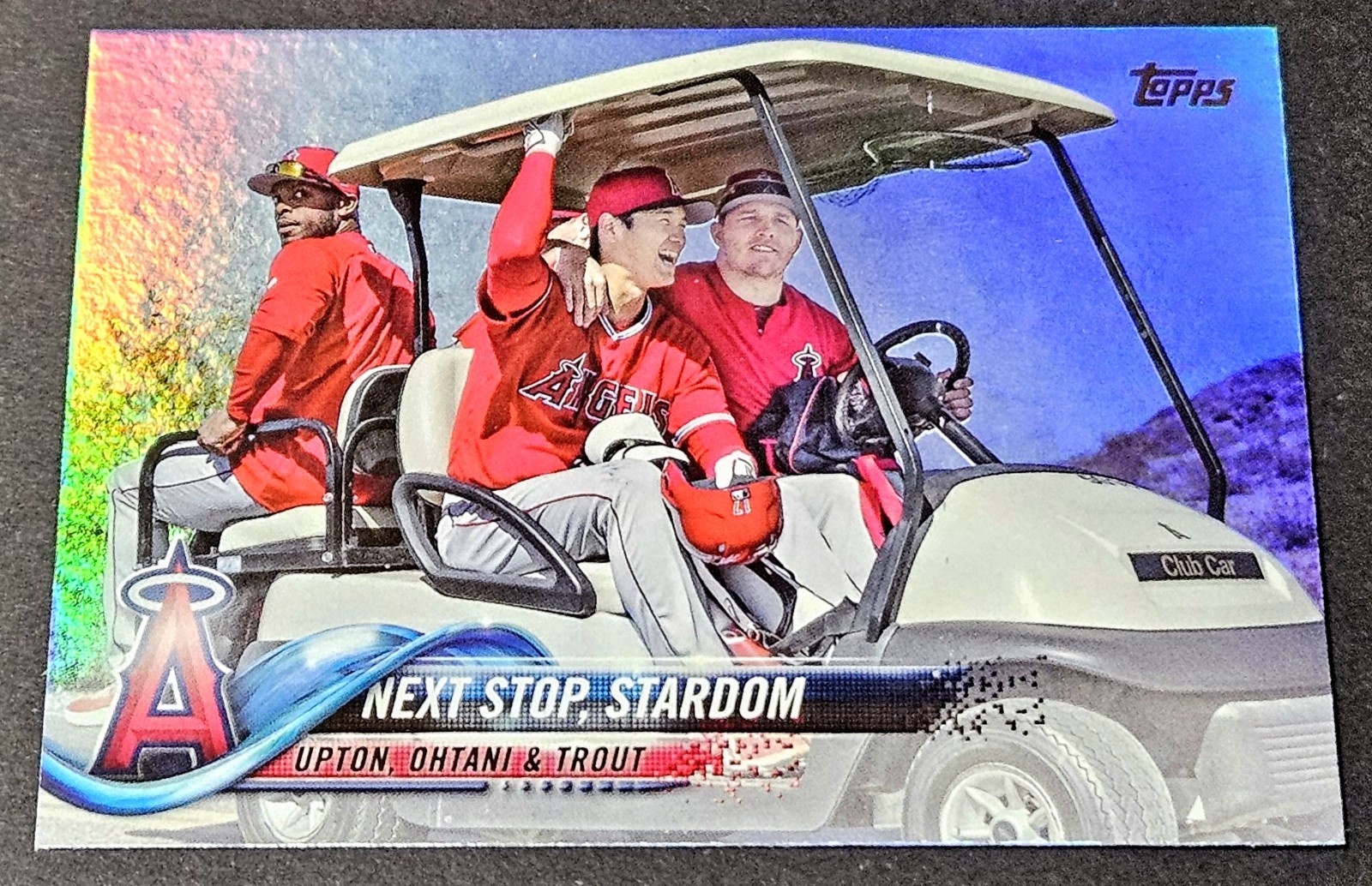 2018 Topps Update Rainbow Foil Rookie Shohei Ohtani Stardom RC Mike Trout #US158