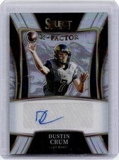 2022 PANINI SELECT DRAFT PICKS X-FACTOR SIGNATURES DUSTIN CRUM RC AUTO KENT