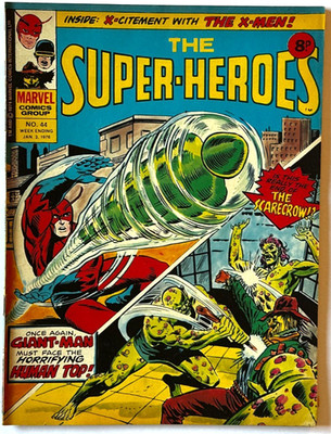 THE SUPER-HEROES - Comic Book #44. Marvel Comics January 1976. UK. VF 8.0