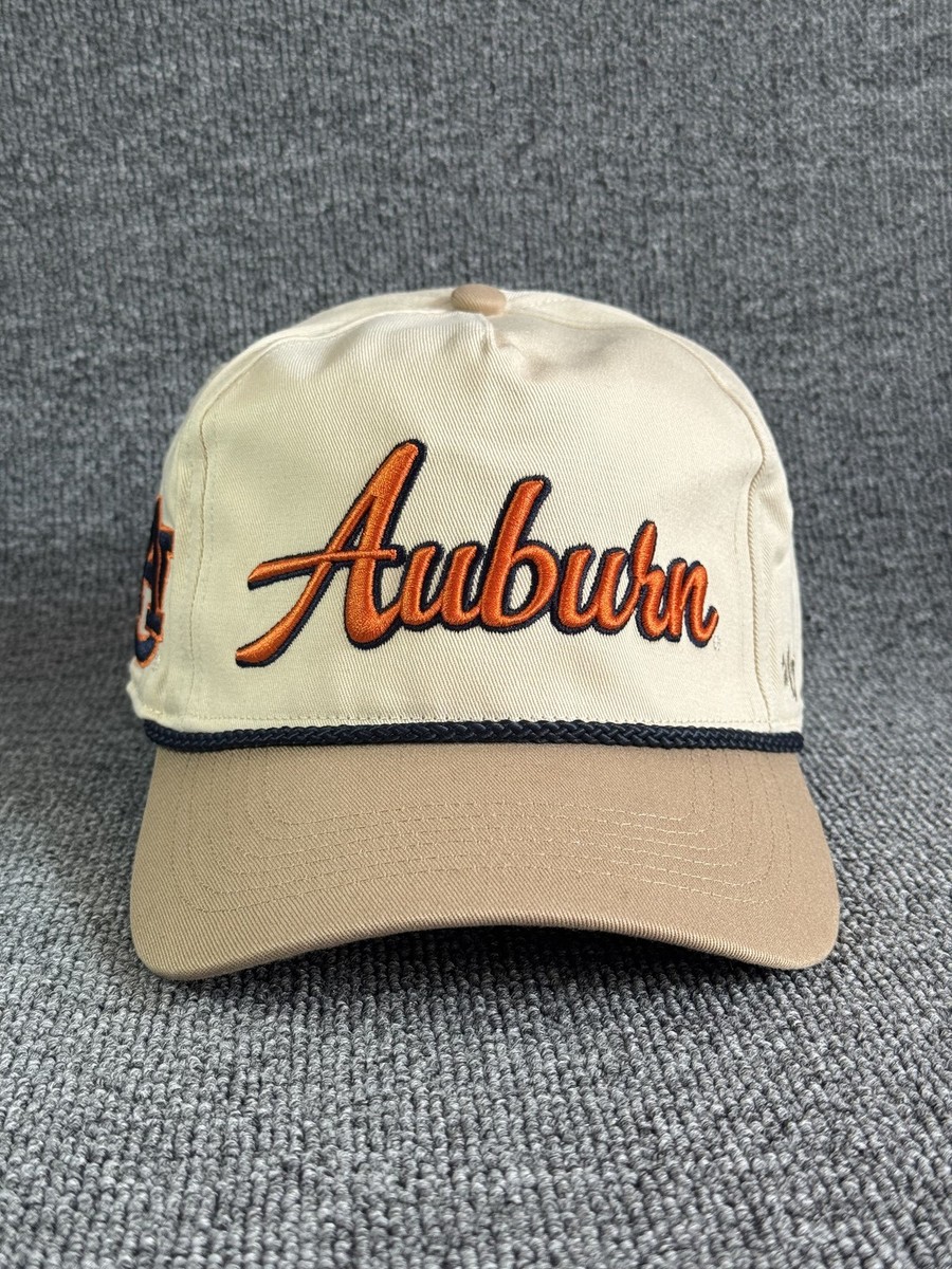 '47 Brand Auburn Tigers Script Rope Snapback Hat Cream Beige NCAA
