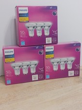 Philips Dimmable LED Bright White Light Bulbs 9290020555 3 Packs Of 3 Bulbs