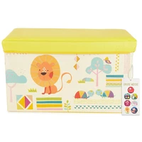 Aufbewahrungsbox Mit Deckel Kinder Zoos, Faltbar, Sitzhocker Mit Sitzgelegenheit