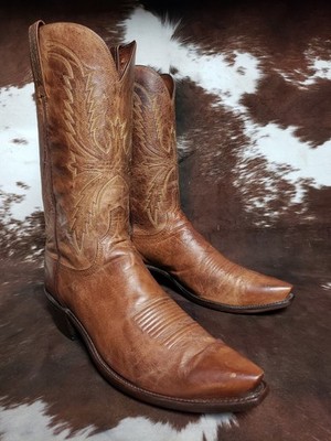 Купить mens lucchese mad dog goat roper size 10d dark brown  display picture 1