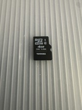 Toshiba 4GB SDHC Class 4 Secure Digital Memory Card SD-K04G2B8TRT Very Good 9E