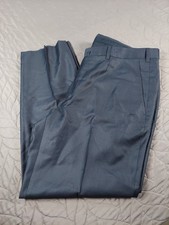 Ermenegildo Zegna Milano Dress Pants Mens 35 Blue Wool Made in Switzerland 50R 