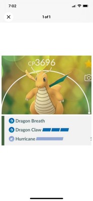  Dragonite PvP Master League Level 40 . 2 Charge , PKMN Go  trade