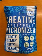 Instaskincare Creatine Monohydrate Powder Muscle Gain 5000mg Made in USA 1.1LB