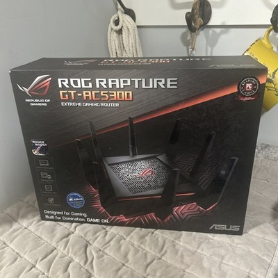 ASUS Rog Rapture Gt-AC5300 Tri-Band 4x4 Gaming WiFi avec route - In Original Box