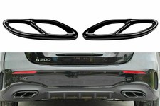 Auspuffblende Auspuff Abdeckung passend für Mercedes W176 W177 Schwarz Auspuffblende Auspuff Abdeckung passend für Mercedes W176 W177 Schwarz