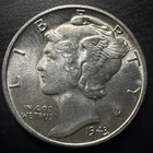1943  Mercury Head Dime