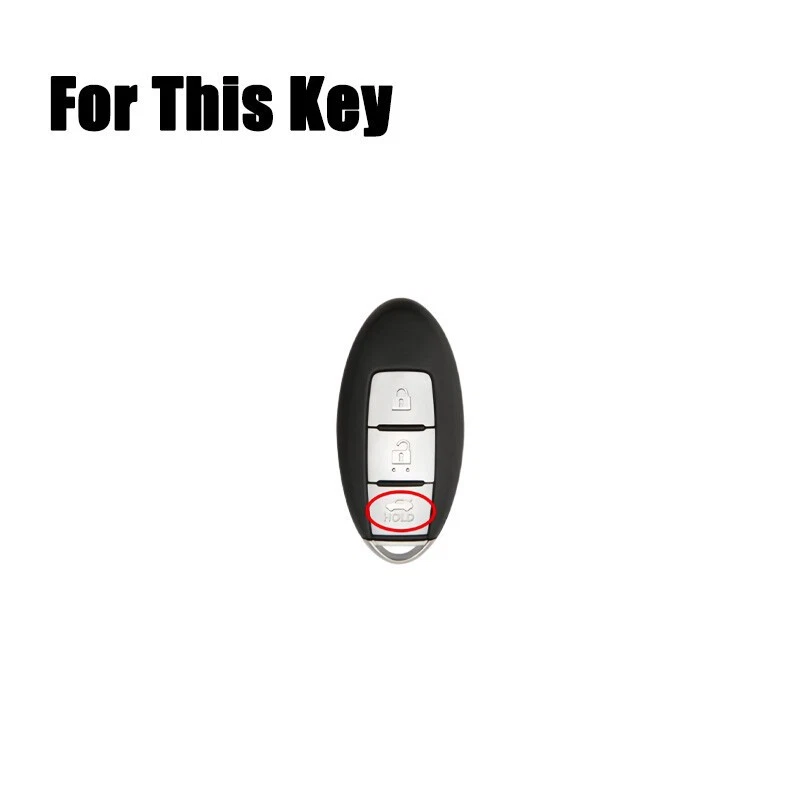 Funda para llave de coche de cuero de aleación de zinc para Nissan 370Z Pathfinder K13 Juke F15 Foto 2 de 4