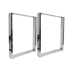 Tischgestell-U chrom, 71cm, 2er Set Tischbeine U-Form