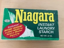 Vintage 1950's Niagara Instant Laundry Starch Box With Original Contents