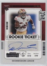 2021 Panini Contenders Rookie Ticket Deommodore Lenoir #270 Auto 07ui