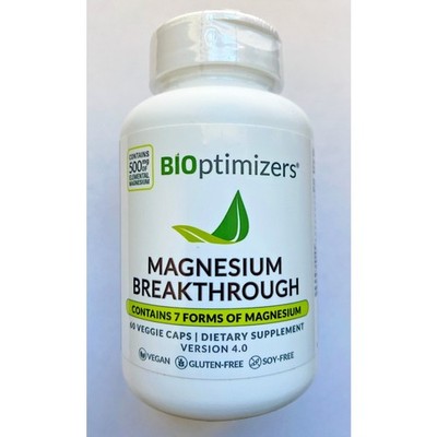 NEW！Bioptimizers Magnesium Breakthrough Booster - Version 4.0 - 60 capsules