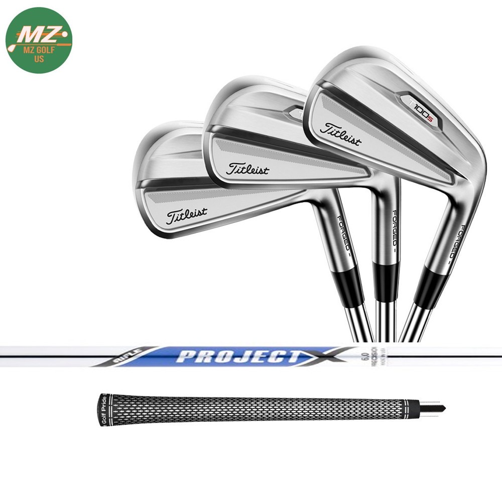 NEW] 21 Titleist T100s Irons Set / 4-PW (7Pcs) / Project X/ 6.0
