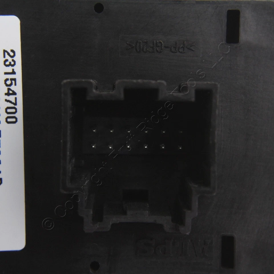 Interruptor de control del espejo retrovisor de puerta de carbono negro GM 23154700 para 15-20 GMC Yukon Yukon XL Foto 3 de 4