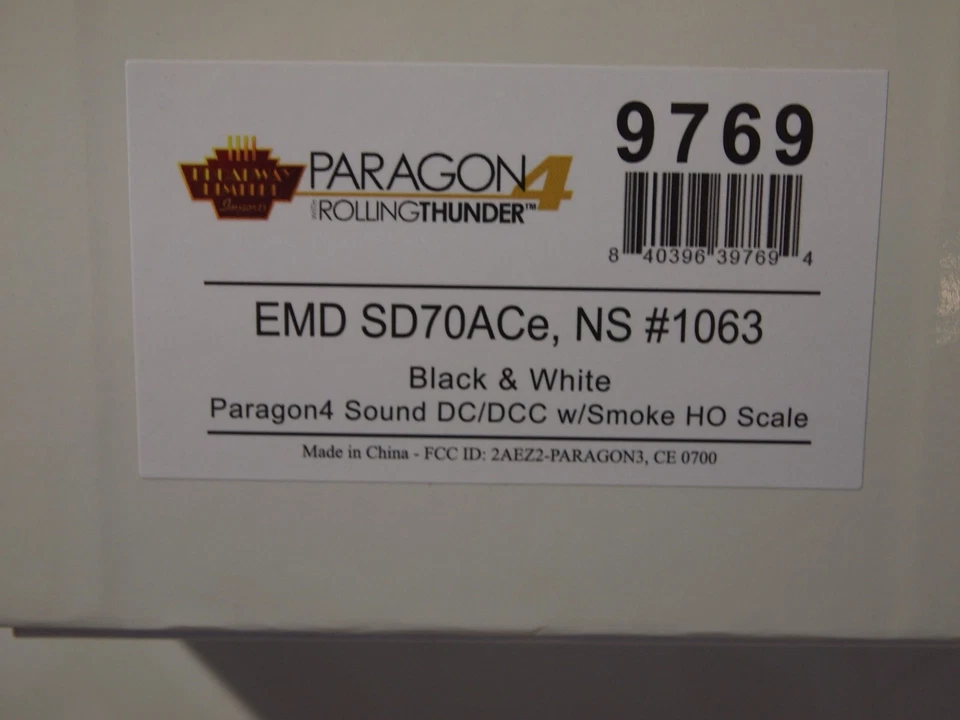BROADWAY LIMITED 9769 H.O.EMD SD70-ACe  NORFOLK-SOUTHERN  HORSE HEAD  No.1063 - Image 2 of 2