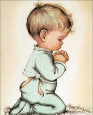Little Boy Praying 8x10 Paper Tole 3D Decoupage Kit