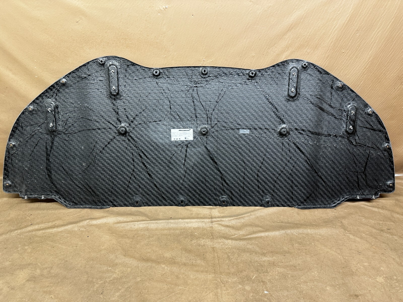 2016-2017 MCLAREN 675LT FRONT BUMPER LOWER CARBON FIBER SPLITTER OEM 11A9446RP