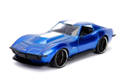 1969 CHEVROLET CORVETTE STINGRAY ZL-1 BLUE 1/24 DIECAST MODEL CAR