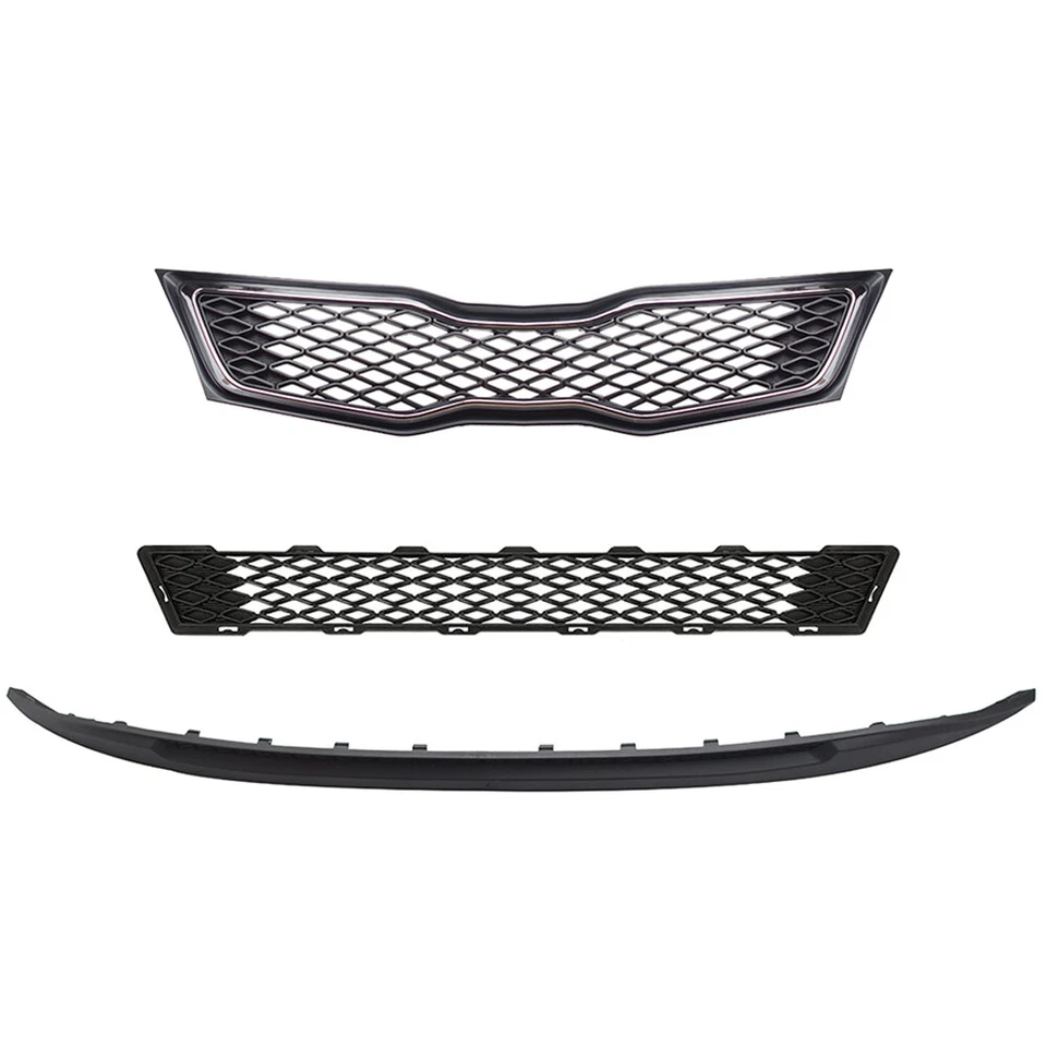 Kit de cubiertas antiniebla parrilla delantera superior/inferior Fit Kia Optima 2011-2013 SX/SXL Foto 4 de 4