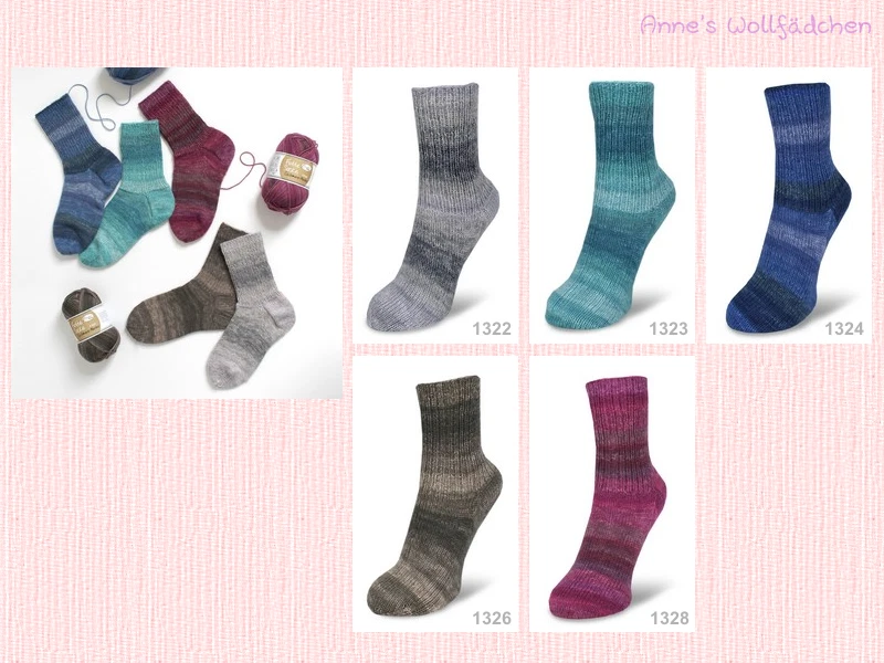 Flotte-Socke 4fach Cashmere-Merino von Rellana 50g - (115,00€/kg) Sehr Edel!