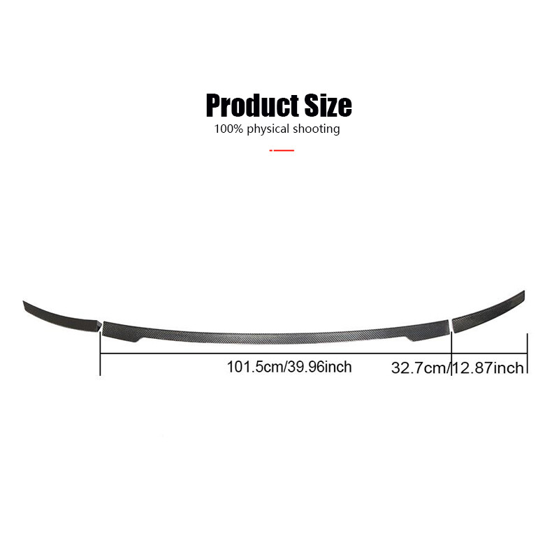 For AUDI R8 V10 Coupe Gen 2 2016-22 Real Carbon Rear Trunk Spoiler Boot Wing Lip