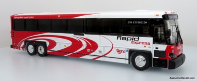 Iconic Replicas 1:50 MCI D4500CT Coach: San Diego MTS Rapid Express
