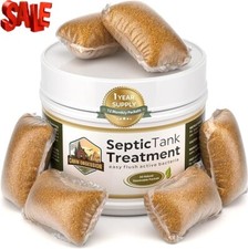 Septic Tank Treatment - 1 Year Supply of Dissolvable Easy Flush Live Bacteria