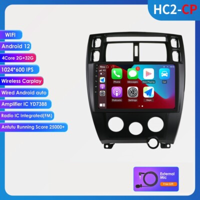 Android 12 Carplay Car Stereo Radio GPS Navi Player For Hyundai Tucson 2004-2009