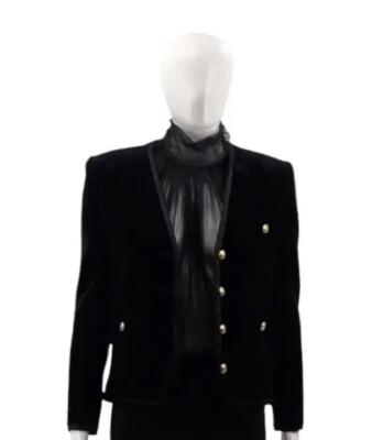 Screen Worn Power Book II Ghost Saint Laurent M F38 velvet Blazer