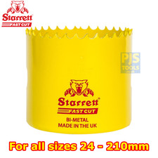 Starrett or Dart fast cut bi-metal holesaw 24mm-210mm hole saw or arbors