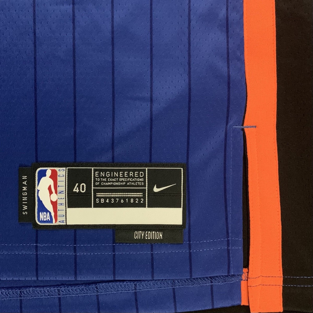 NWT Nike RJ Barrett New York Knicks #9 Blue City Swingman Jersey