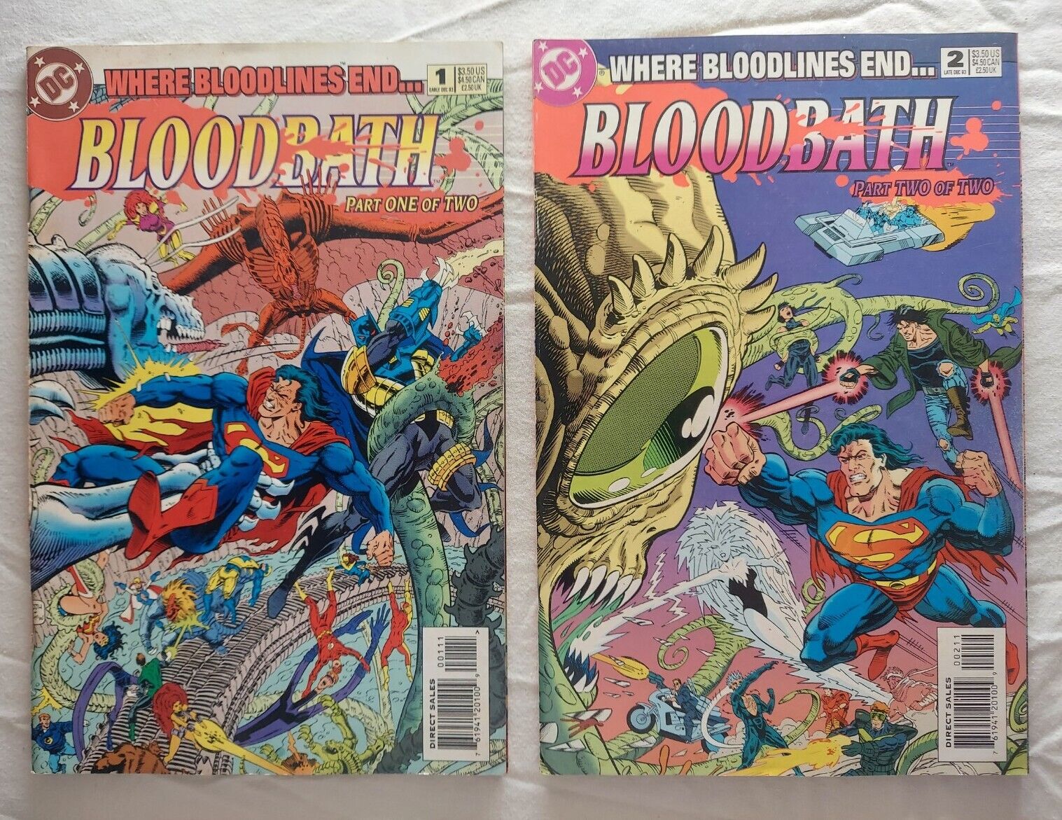 DC Bloodbath #1 & #2 "Where Bloodlines End..." Comic Books