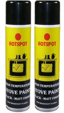 Stove and Fireplace Paint Log Burner Paint Hotspot Matt Black Various Sizes
