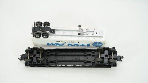 Lionel O Scale NLOE Long Island Flat Car and PAN AM Trailer 6-52341 W16 - Picture 5 of 12