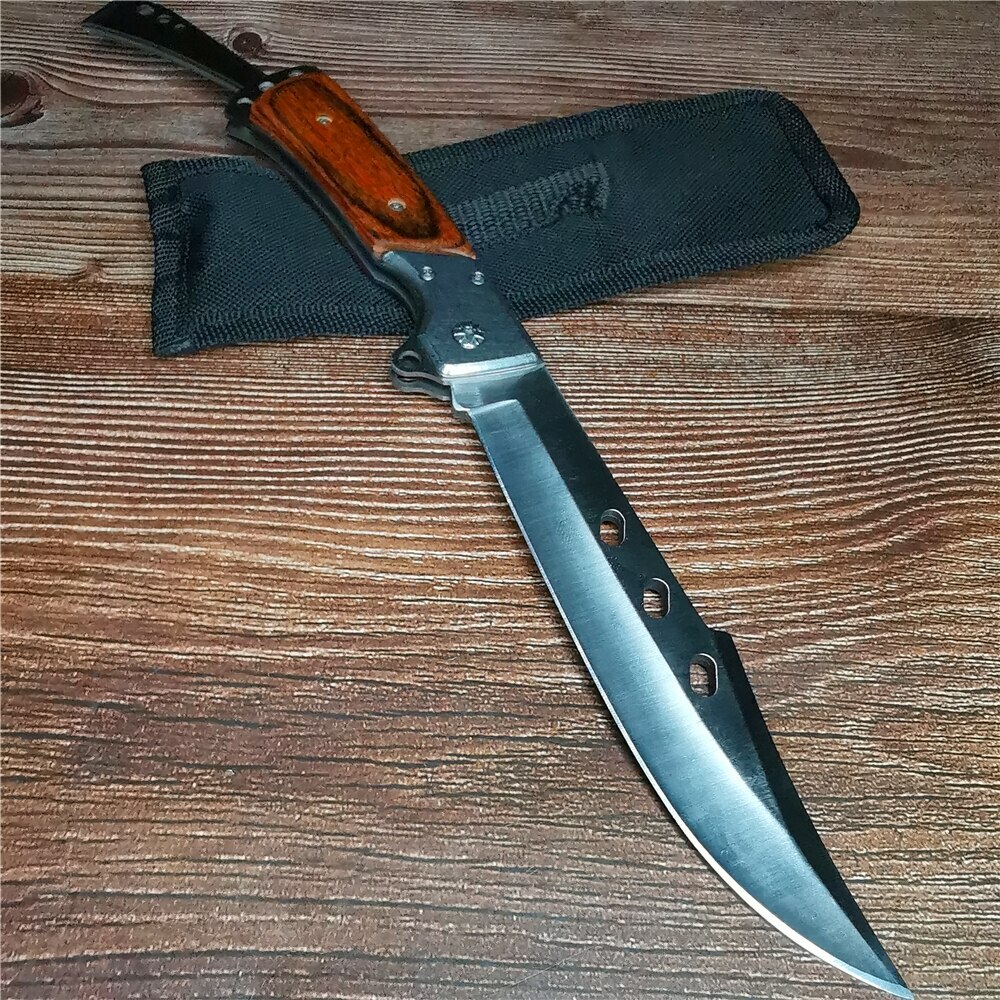 30cm 9CR18 Blade Knives Folding Knife CS Pocket Camping Hunting