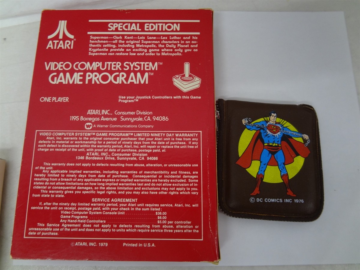 家庭用ゲームソフト SUPERMAN [ATARI2600] Atari 2600 - Game Program - Superman Special Edition | eBay